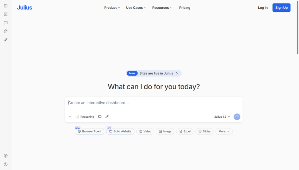 Screenshot of julius
