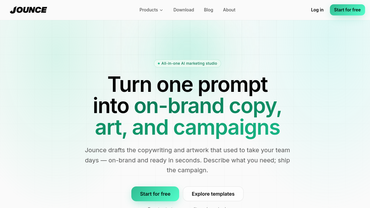 Screenshot of jounce