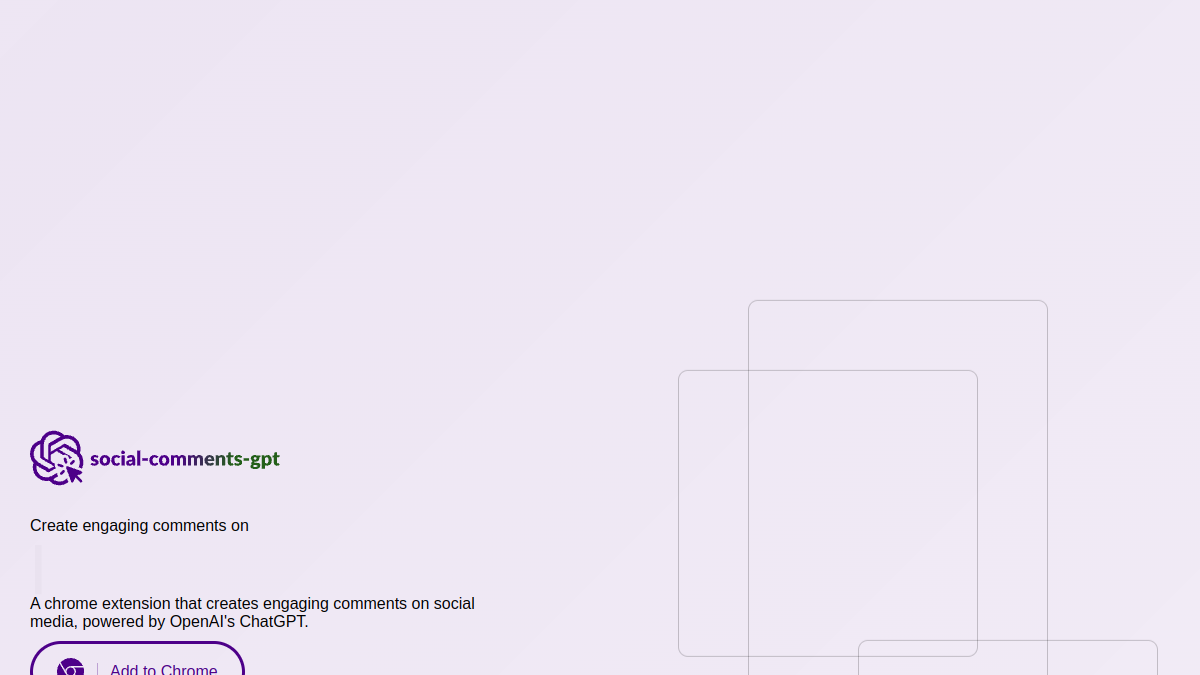 Screenshot of social comments gpt