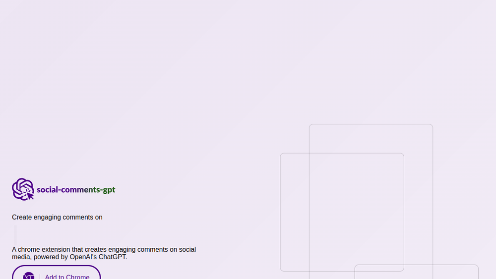 Screenshot of social comments gpt