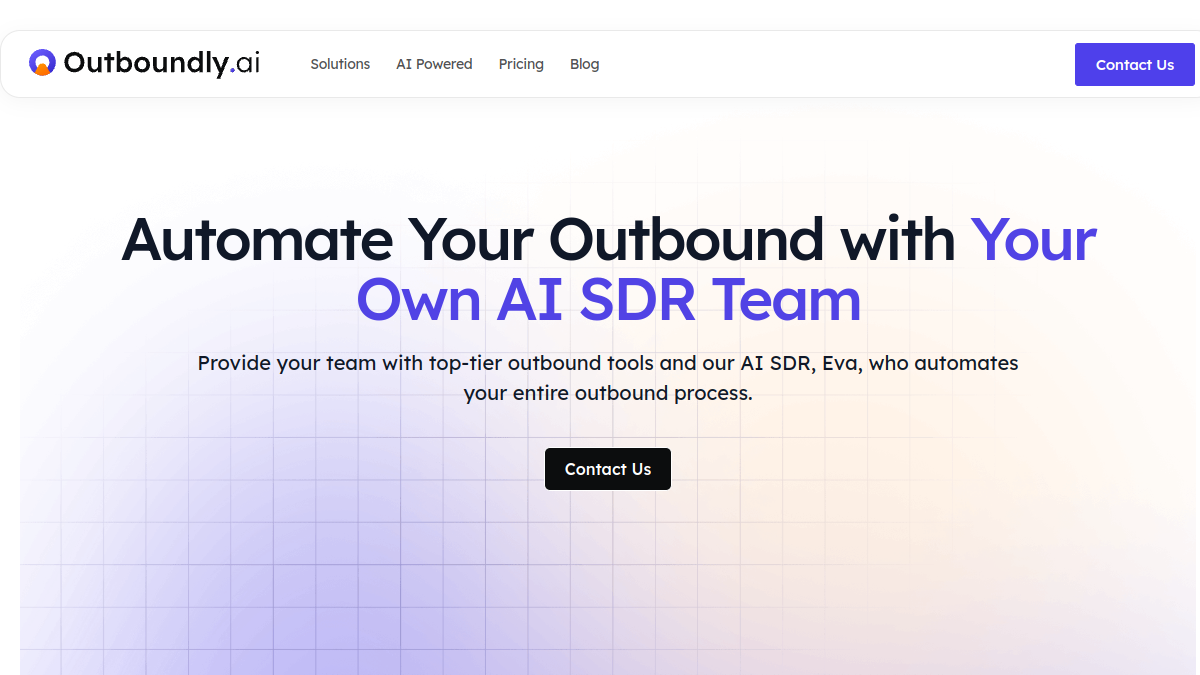 Screenshot of outboundly
