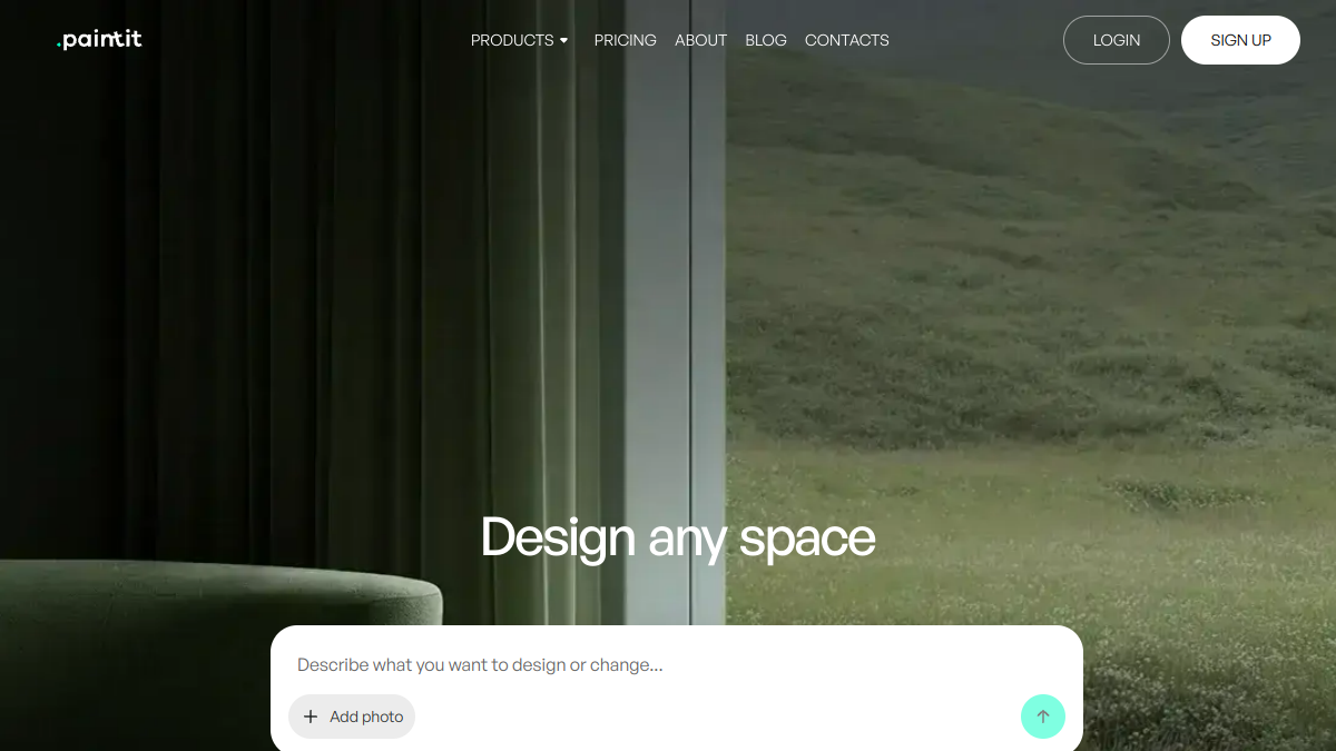 Screenshot of paintit ai