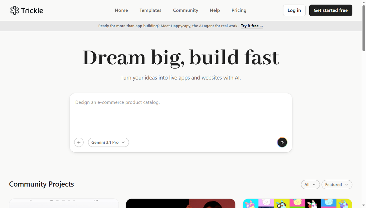 Screenshot of trickle