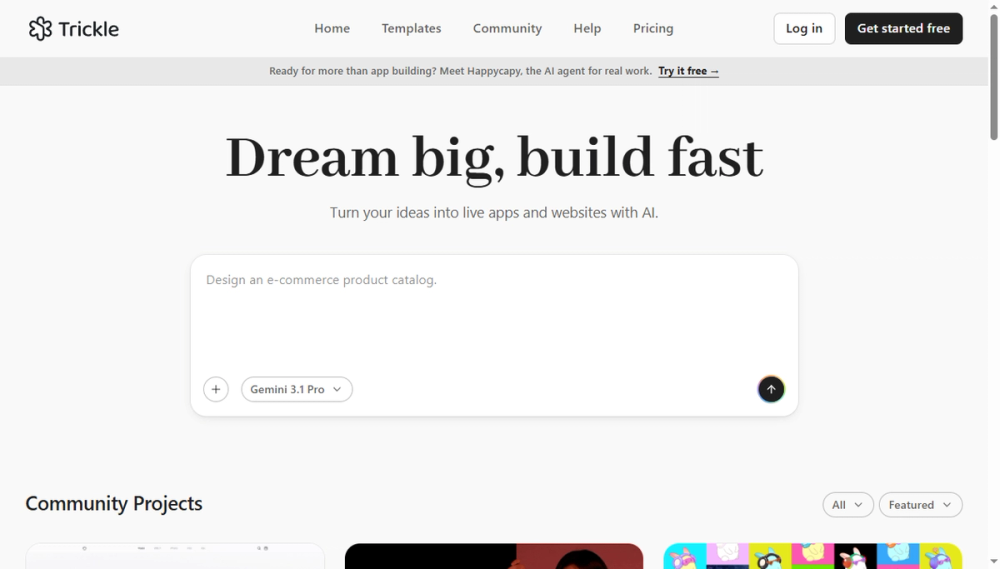 Screenshot of trickle