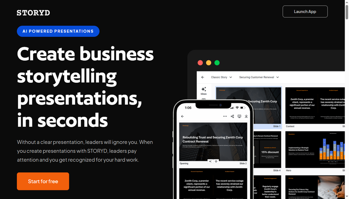 Screenshot of storyd