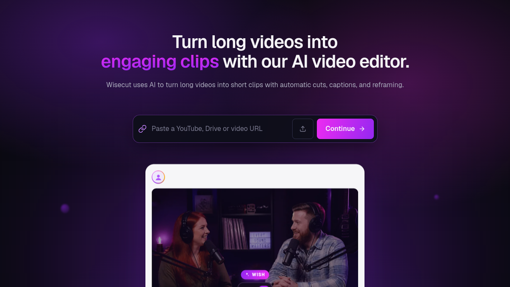 Screenshot of wisecut