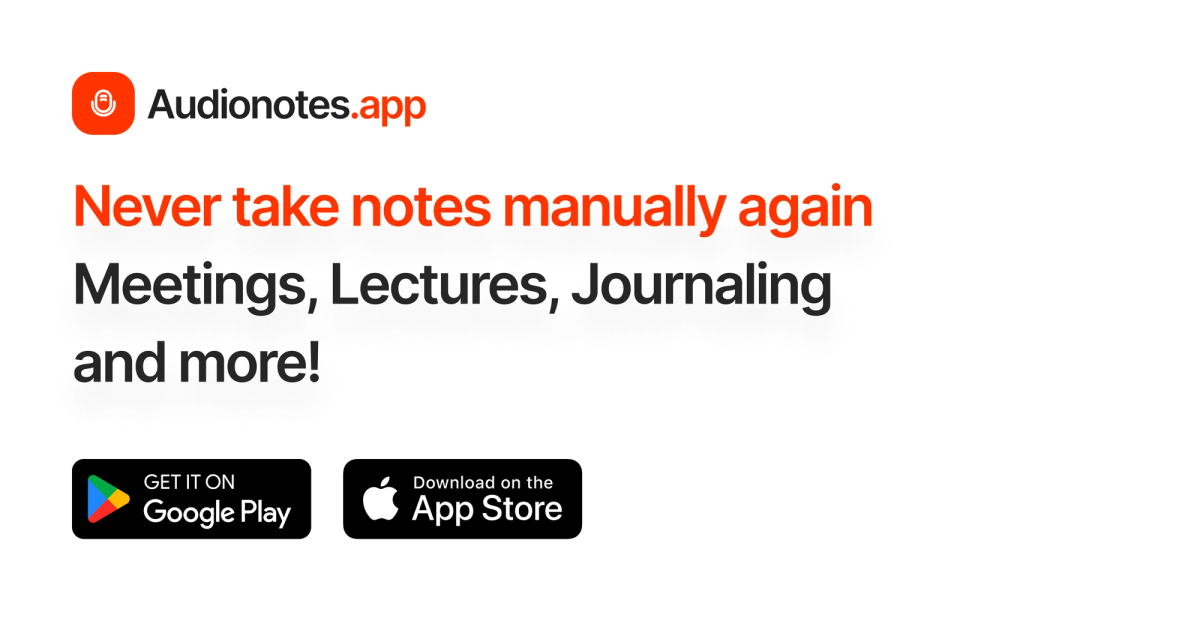 Screenshot of audionotes
