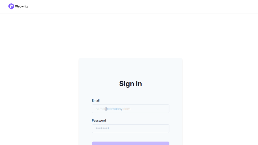 Screenshot of webwhiz