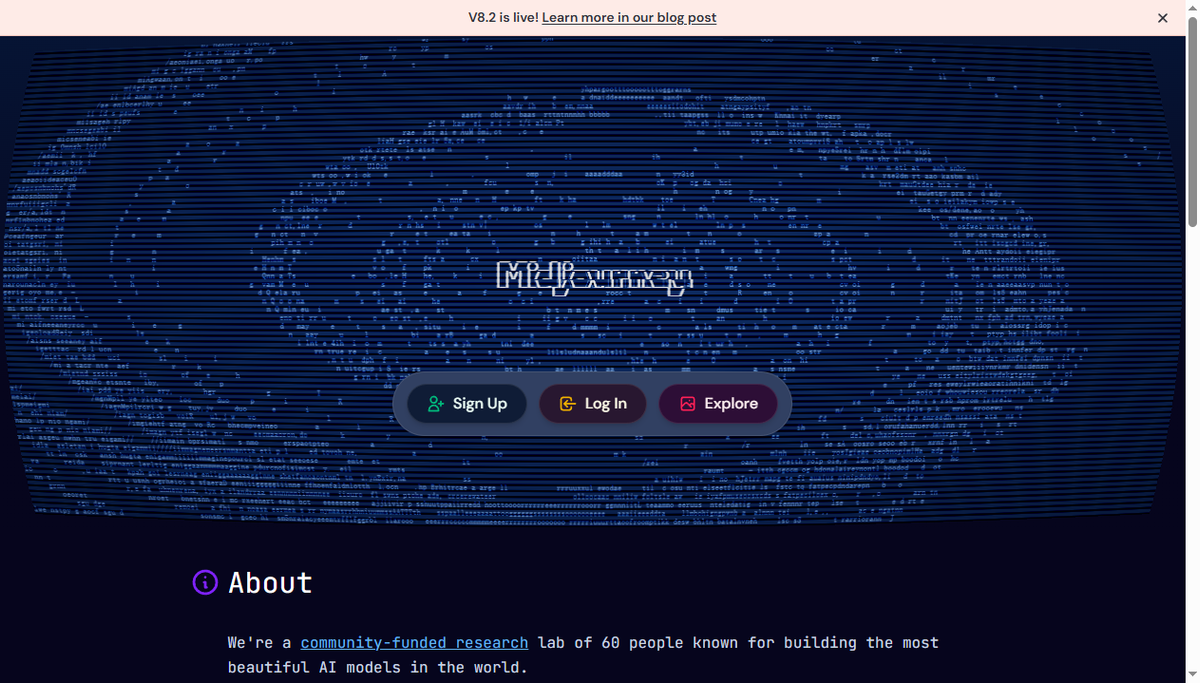 Screenshot of midjourney