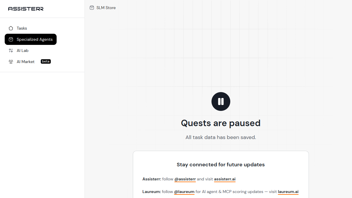 Screenshot of assisterr