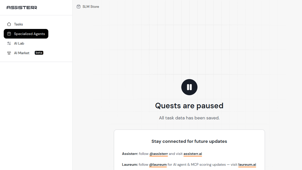 Screenshot of assisterr