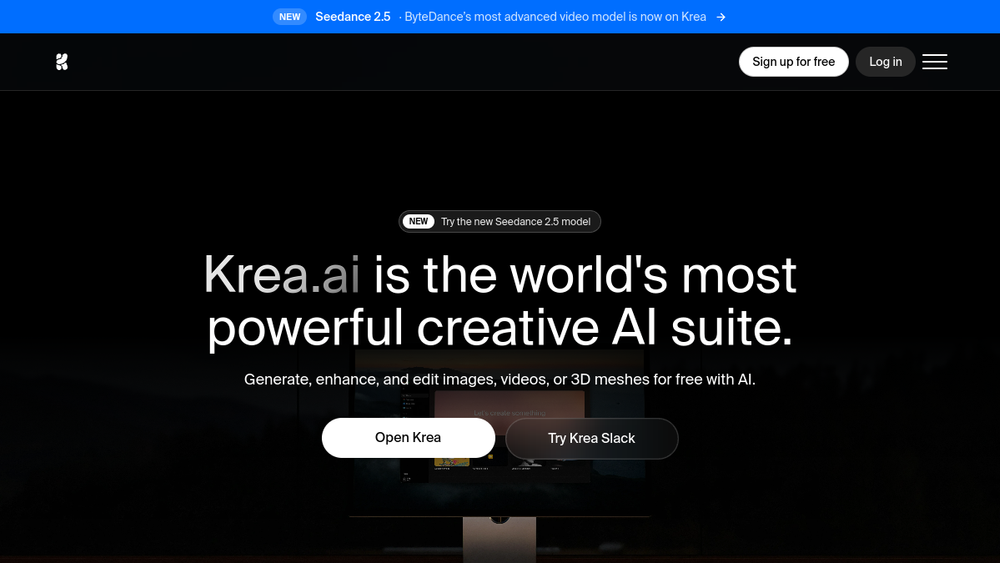 Screenshot of krea