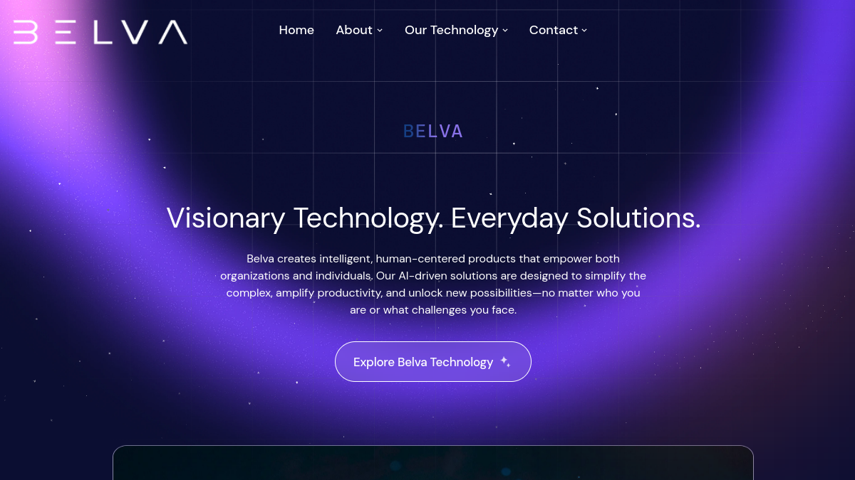 Screenshot of belva