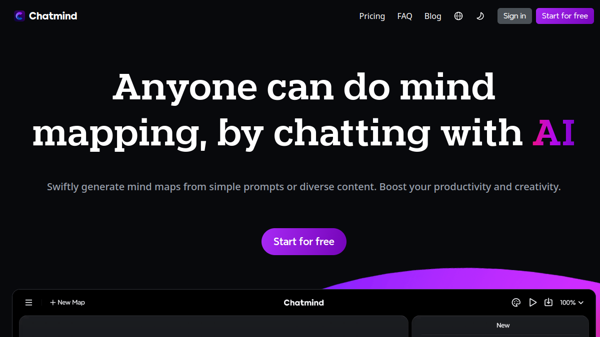 Screenshot of chatmind