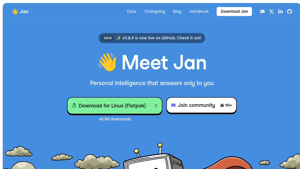 Screenshot of jan