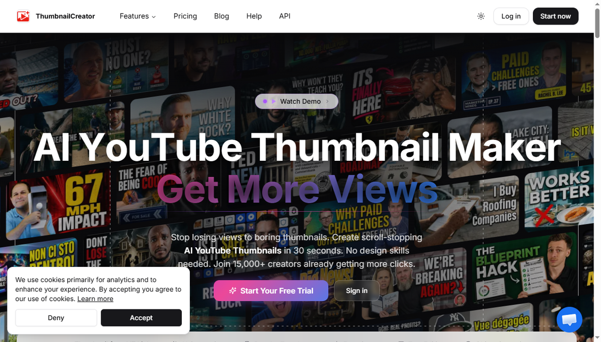 Screenshot of thumbnailcreator