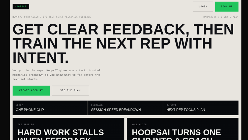 Screenshot of hoopsai