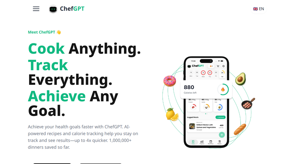 Screenshot of chefgpt
