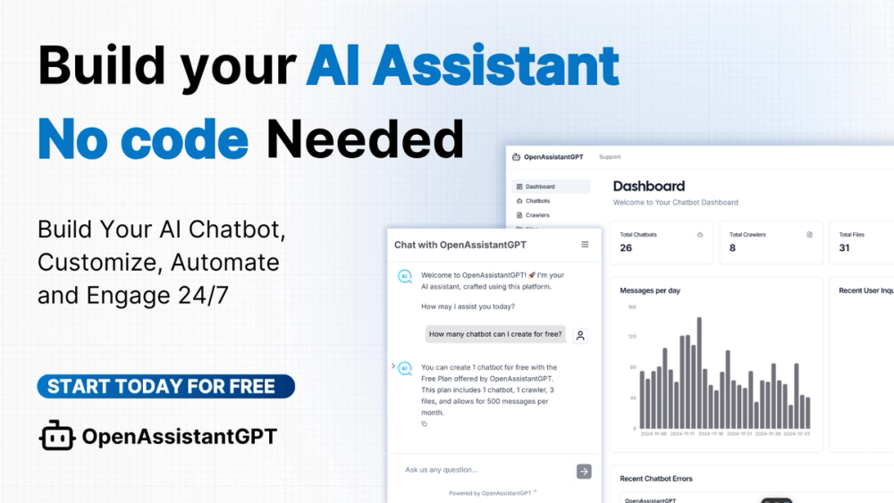 Screenshot of openassistantgpt