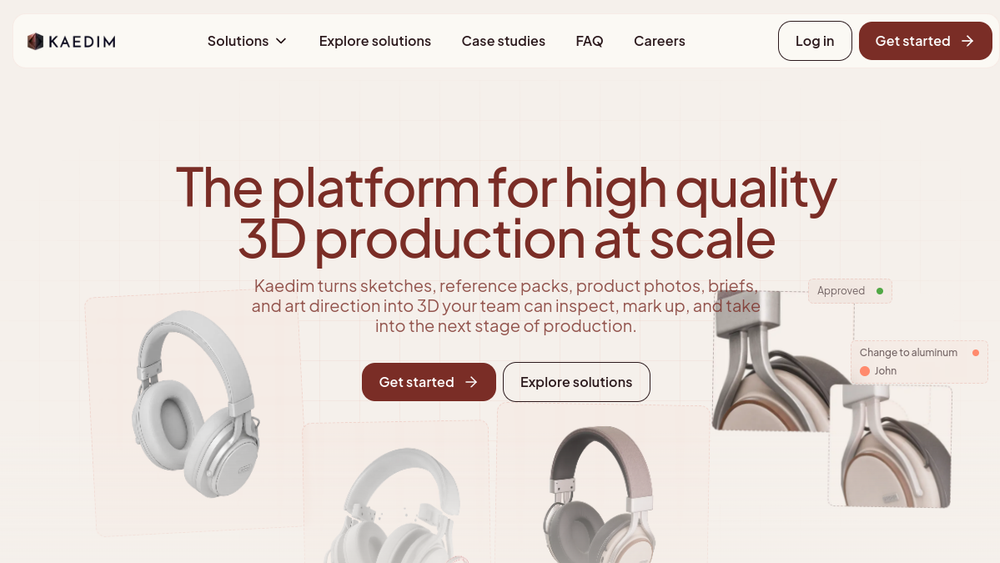 Screenshot of kaedim