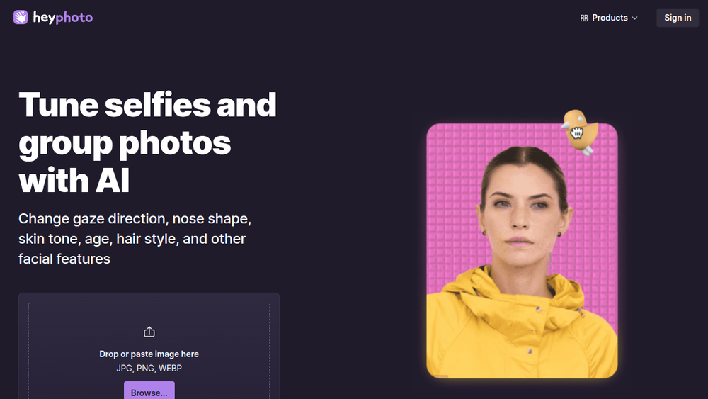 Screenshot of heyphoto