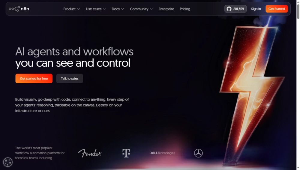 Screenshot of n8n