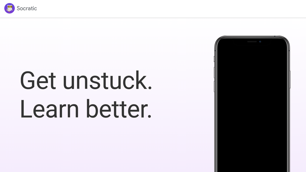 Screenshot of socratic