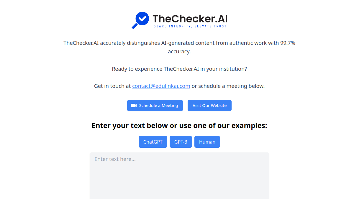 Screenshot of aicheatcheck