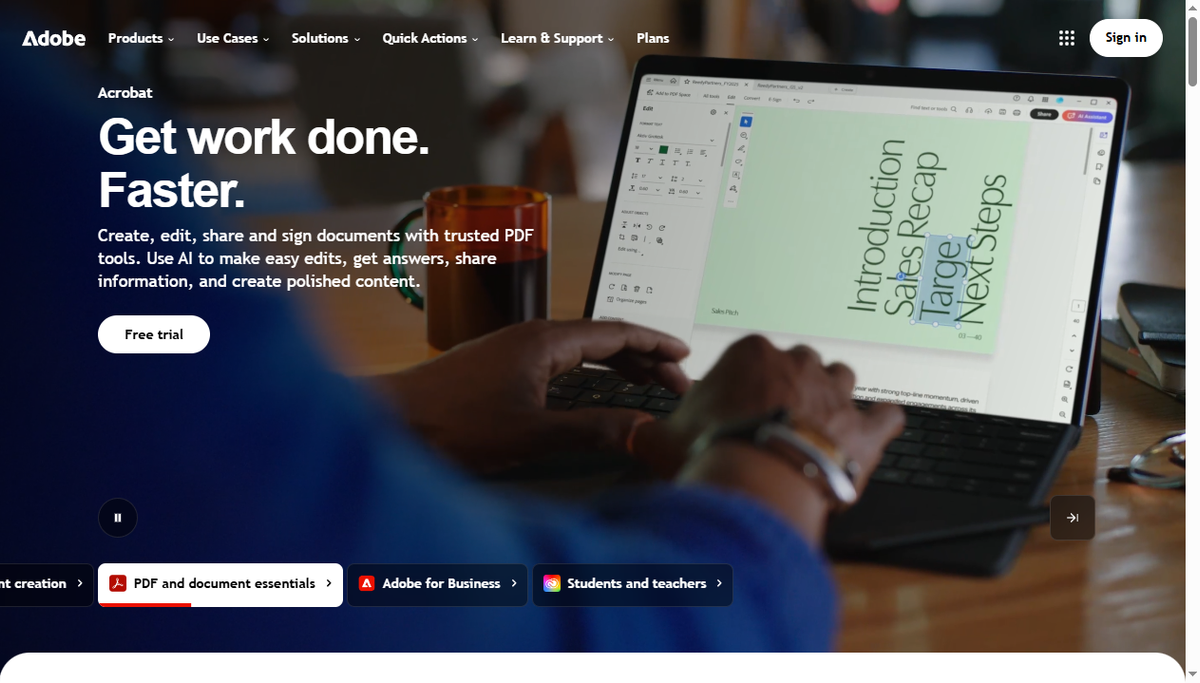 Screenshot of adobe firefly