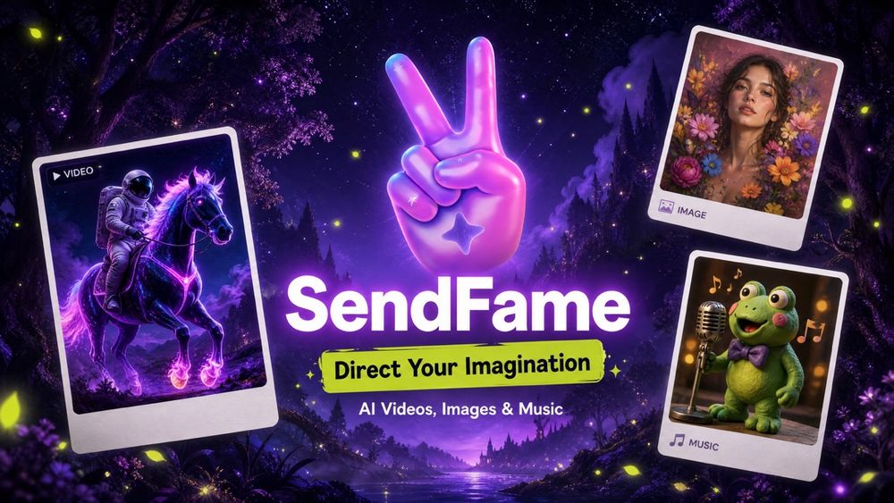 Screenshot of sendfame