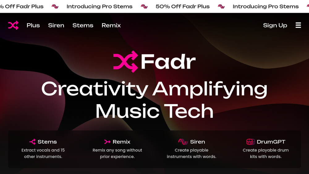Screenshot of fadr Screenshot of fadr
