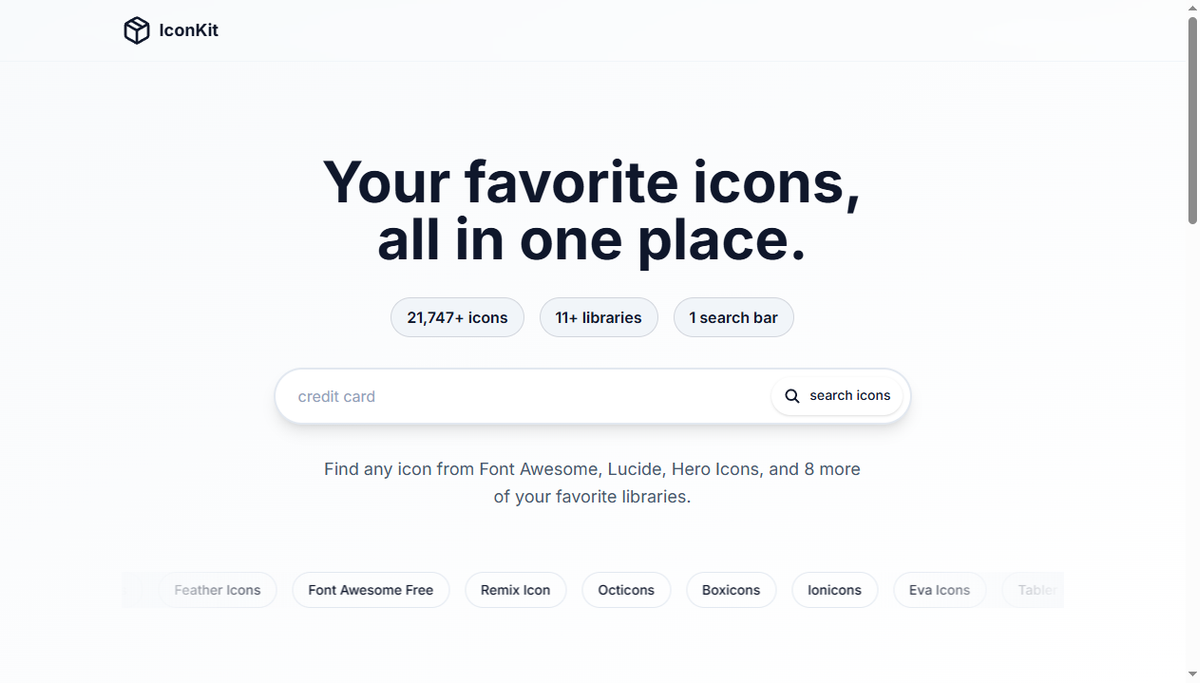 Screenshot of iconkit