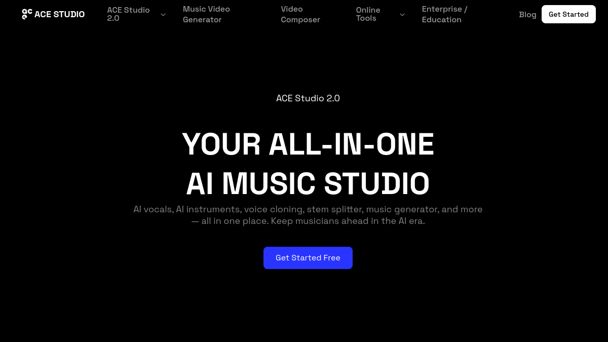 Screenshot of ace studio