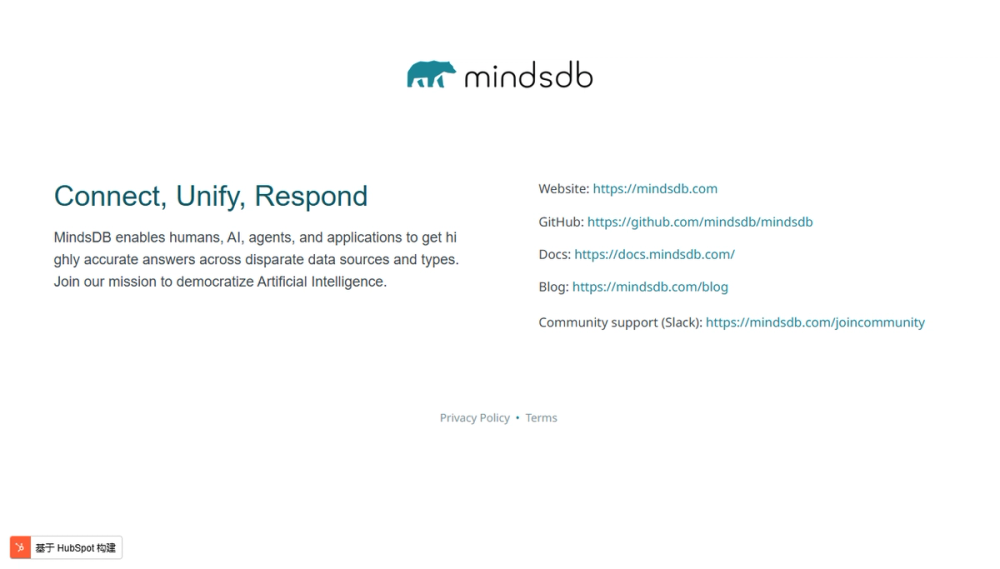 Screenshot of mindsdb