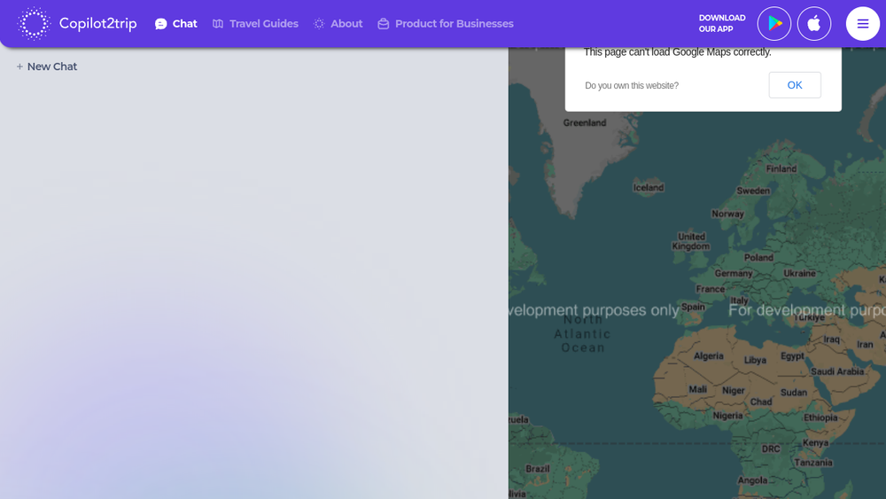 Screenshot of copilot2trip