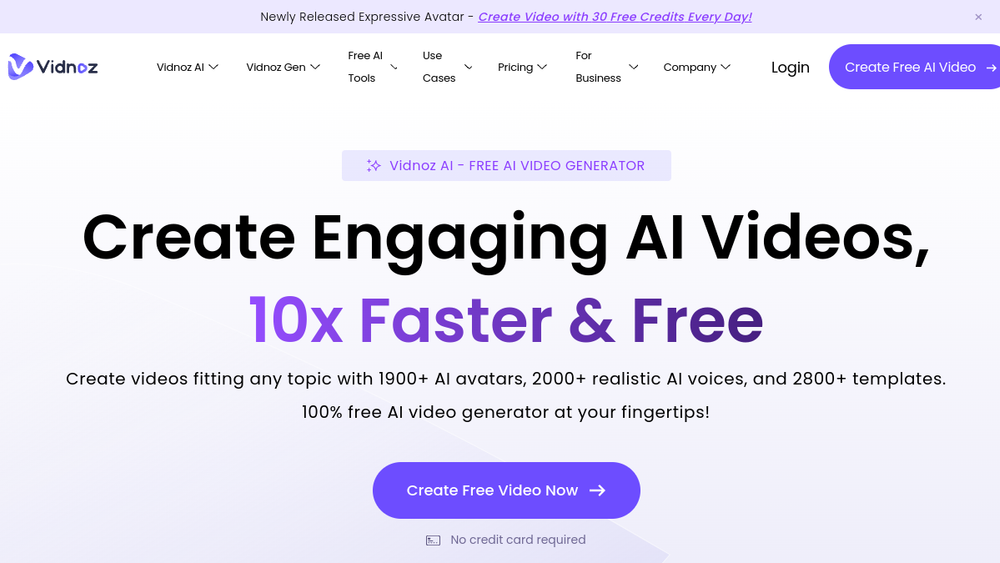 Screenshot of vidnoz