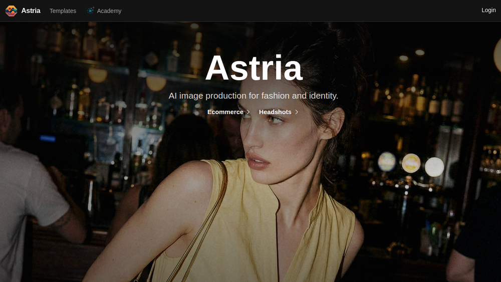 Screenshot of astria