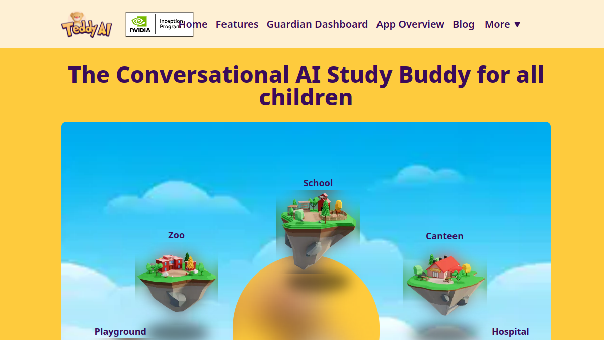 Screenshot of teddy ai
