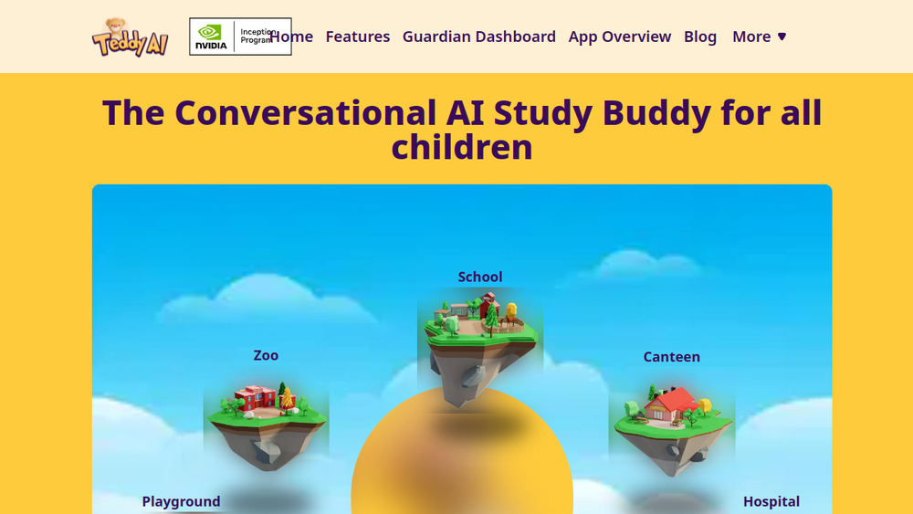 Screenshot of teddy ai
