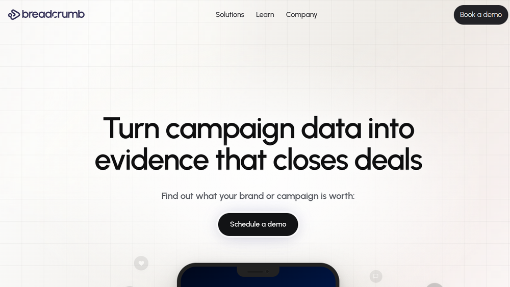Screenshot of breadcrumb ai