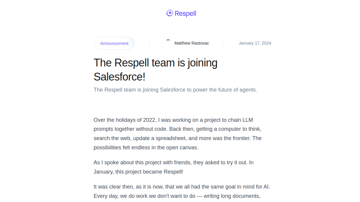 Screenshot of respell