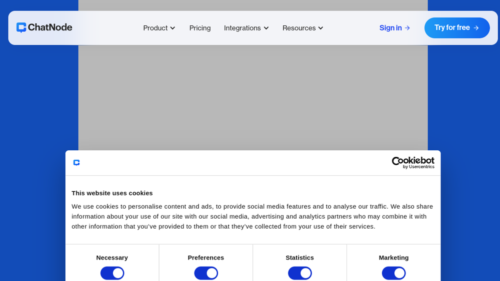 Screenshot of chatnode
