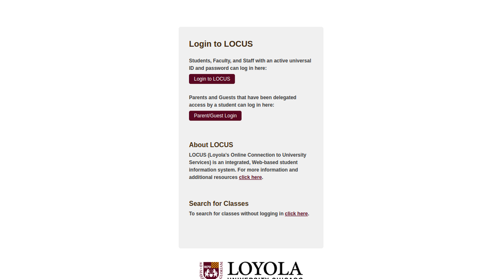 Screenshot of locus Screenshot of locus