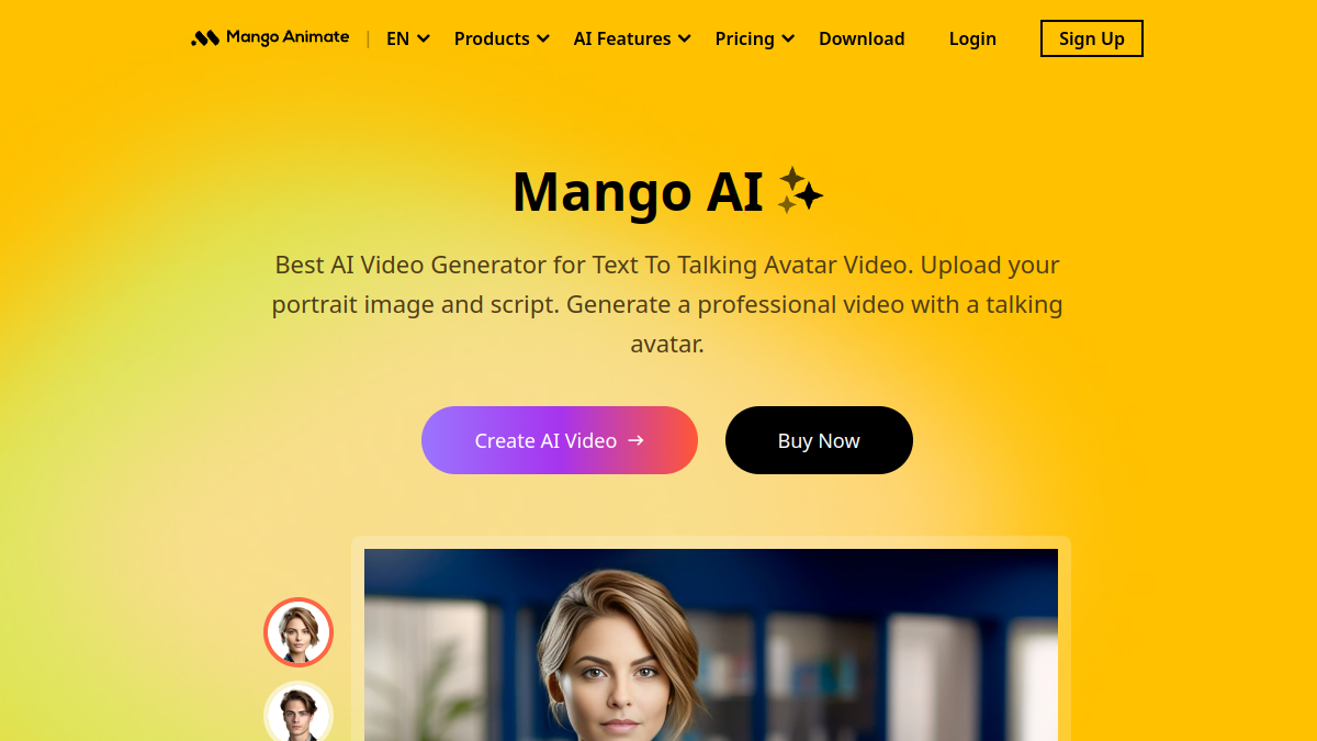 Screenshot of mango ai