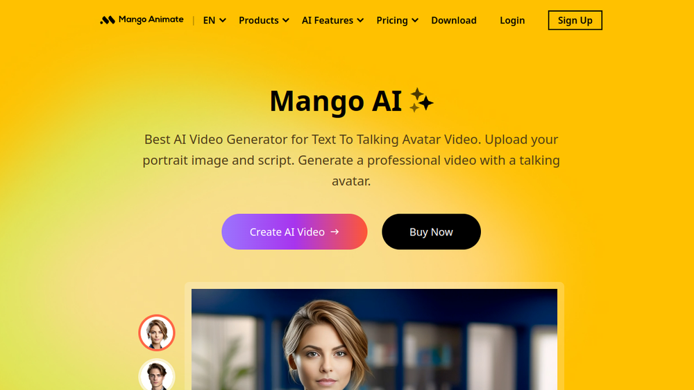 Screenshot of mango ai