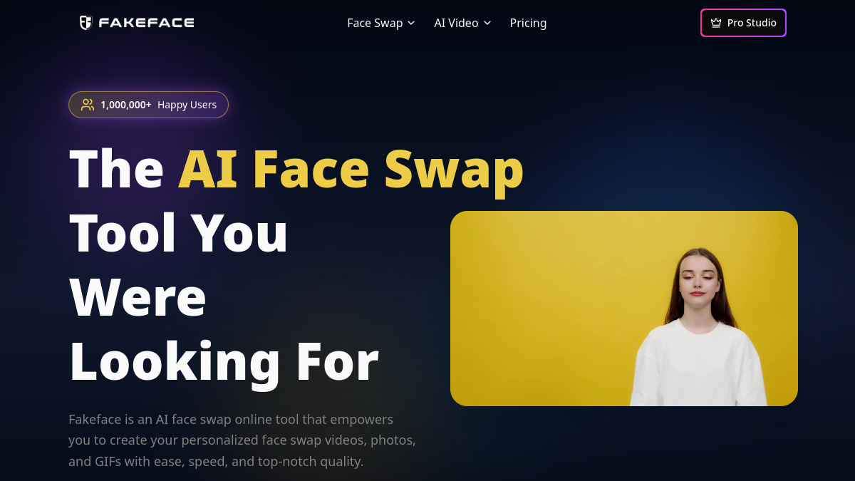 Screenshot of fakeface