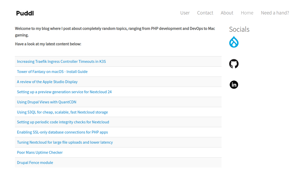 Screenshot of puddl