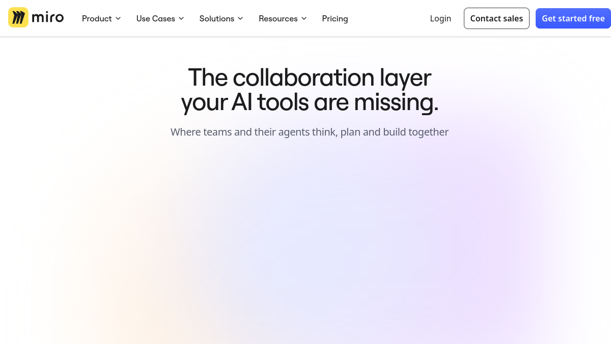 Screenshot of miro