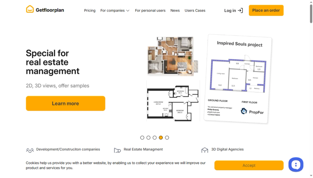 Screenshot of getfloorplan Screenshot of getfloorplan