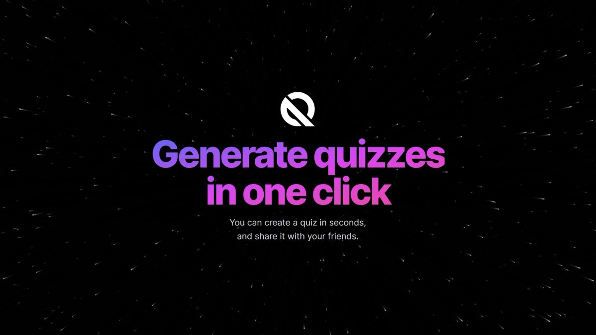 Screenshot of quizrise